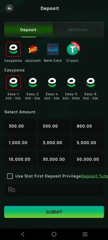 Minimum Withdrawal & Payment Options