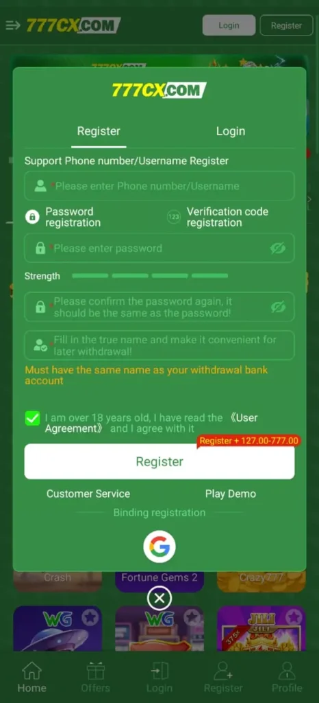 777cx-Sign-Up